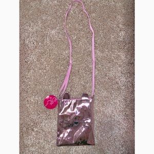 🟣Chateau Critter crew pink hologram cat crossbody